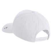 US Air Force Navy Letter Embroidered Retro Cotton Blend Snapback Cap - White OSFM