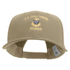 Silver US Coast Guard Veteran Embroidered Solid Cotton Twill Prostyle Cap