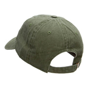 Skydiving Embroidered Washed Cotton Brass Buckle Cap