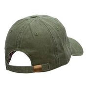 Skydiving Embroidered Washed Cotton Brass Buckle Cap