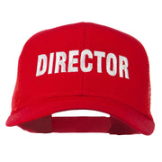 Director Embroidered Mesh Back Cap