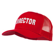 Director Embroidered Mesh Back Cap