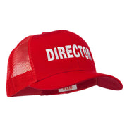 Director Embroidered Mesh Back Cap