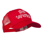 Do Work Embroidered Mesh Back Cap