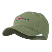 USA State Flower Delaware Peach Blossom Embroidered Cap