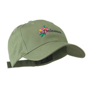 USA State Flower Delaware Peach Blossom Embroidered Cap