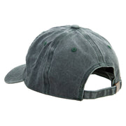 Double Geometric Birds Embroidered Cotton Twill Premium Pigment Dyed Cap