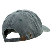 Double Geometric Birds Embroidered Cotton Twill Premium Pigment Dyed Cap