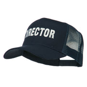 Director Embroidered Mesh Back Cap