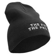 The Few The Proud Symbol Embroidered 8 Inch Solid Knit Short Beanie Made in USA - Blank OSFM