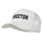 Director Embroidered Mesh Back Cap