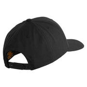 US Air Force Navy Letter Embroidered Retro Cotton Blend Snapback Cap - Black OSFM