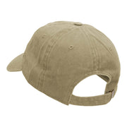 Skydiving Embroidered Washed Cotton Brass Buckle Cap