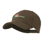 USA State Flower Delaware Peach Blossom Embroidered Cap