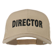 Director Embroidered Mesh Back Cap