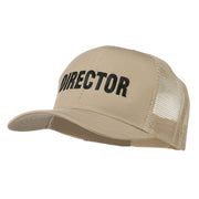 Director Embroidered Mesh Back Cap