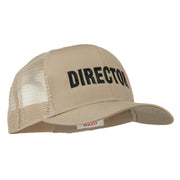 Director Embroidered Mesh Back Cap