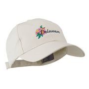 USA State Flower Delaware Peach Blossom Embroidered Cap