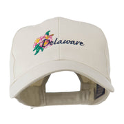 USA State Flower Delaware Peach Blossom Embroidered Cap