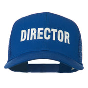 Director Embroidered Mesh Back Cap