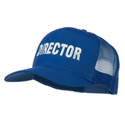 Director Embroidered Mesh Back Cap