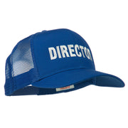 Director Embroidered Mesh Back Cap