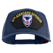 11th Airborne Division Patched Solid Cotton Twill Mesh Prostyle Cap - Navy OSFM