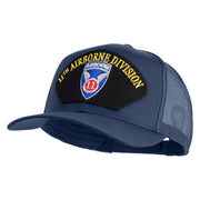 11th Airborne Division Patched Solid Cotton Twill Mesh Prostyle Cap - Navy OSFM