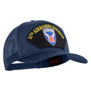 11th Airborne Division Patched Solid Cotton Twill Mesh Prostyle Cap - Navy OSFM