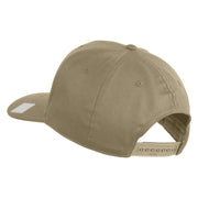 US Navy Seabee Veteran Patched Solid Cotton Twill Cap - Khaki OSFM