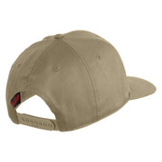 US Navy Seabee Veteran Patched Solid Cotton Twill Cap - Khaki OSFM