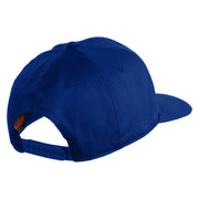 US Navy Seabee Veteran Patched Solid Cotton Twill Cap - Royal OSFM