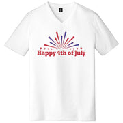 Happy 4th of July Graphic Design Men's V-Neck