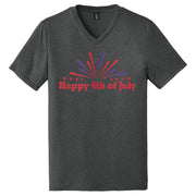 Happy 4th of July Graphic Design Men's V-Neck