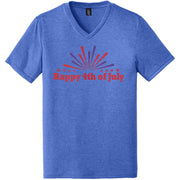 Happy 4th of July Graphic Design Men's V-Neck