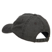 Dollar Sign Logo Embroidered Dyed Unstructured Cap