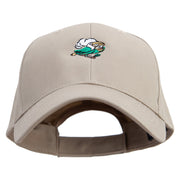 Brazil Bird Embroidered Low Profile Organic Cotton Cap - Khaki OSFM