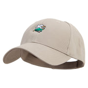 Brazil Bird Embroidered Low Profile Organic Cotton Cap - Khaki OSFM