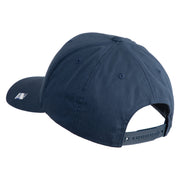 US Air Force Retired with Flag Embroidered Retro Cotton Blend Snapback Cap - Navy OSFM