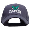 U.S Army Eagle Veteran Embroidered Low Profile Organic Cotton Cap - Navy OSFM