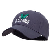 U.S Army Eagle Veteran Embroidered Low Profile Organic Cotton Cap - Navy OSFM