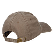 Dollar Sign Logo Embroidered Dyed Unstructured Cap