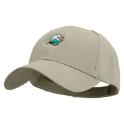 Brazil Bird Embroidered Low Profile Organic Cotton Cap - Olive OSFM