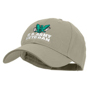 U.S Army Eagle Veteran Embroidered Low Profile Organic Cotton Cap - Olive OSFM