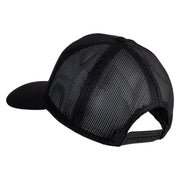 1st Special Forces Airborne Patched Solid Cotton Twill Mesh Prostyle Cap - Black OSFM