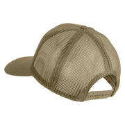 1st Special Forces Airborne Patched Solid Cotton Twill Mesh Prostyle Cap - Khaki OSFM
