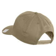 Veteran US Navy Patched Solid Cotton Twill Cap - Khaki OSFM