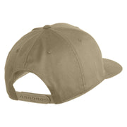 Veteran US Navy Patched Solid Cotton Twill Cap - Khaki OSFM