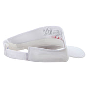 Beijing Embroidered Cotton Twill Sun Visor - White OSFM