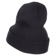 Number 1 Dad Outline Embroidered Long Beanie